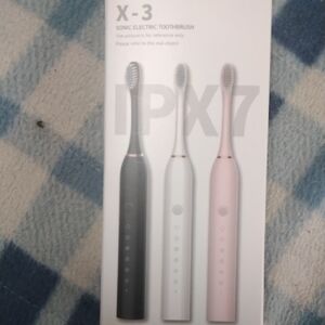 Sonic Electric Toothbrush Set - Black, White, Pink